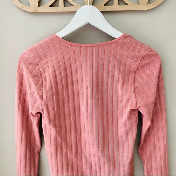 Free People Lucky You Layering Top Copper/Pink Sz M/L - Picture 9 of 10